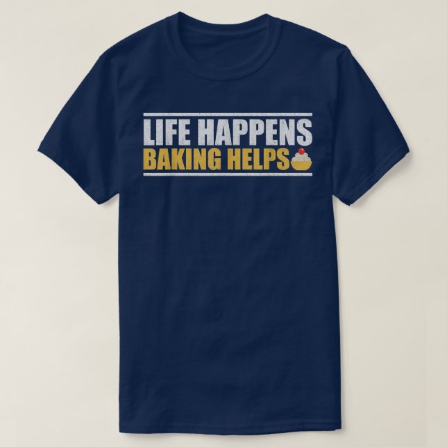 T-shirt La Vie Se Passe La Cuisson Aide T (Design devant)