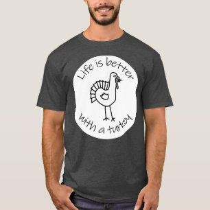 T-shirt La vie sur disque est meilleure avec une citation
