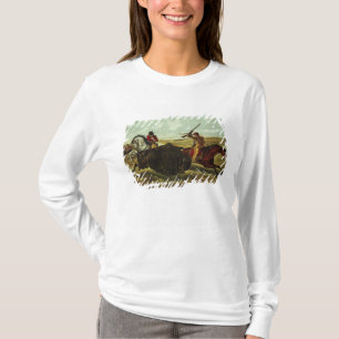 T-shirt La vie sur la prairie - la chasse de Buffalo, 1862