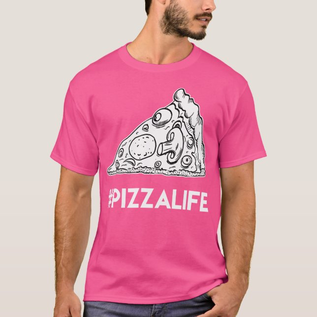 T-shirt La vie tendance de Pizza Slice (Devant)