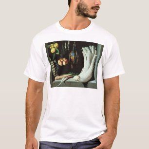 T-shirt La vie toujours avec les oiseaux morts, fruit et