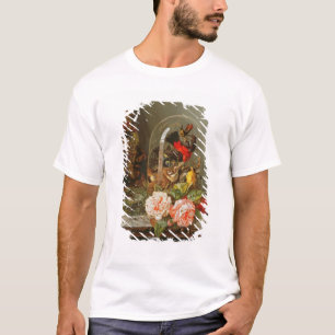 T-shirt La vie toujours avec l'oiseau de ronflement dans
