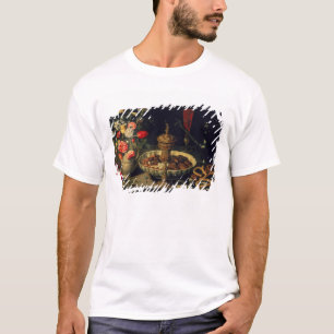 T-shirt La vie toujours des fleurs et des fruits secs,