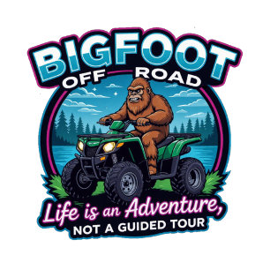 T-shirt La vie tout terrain de Bigfoot est une aventure
