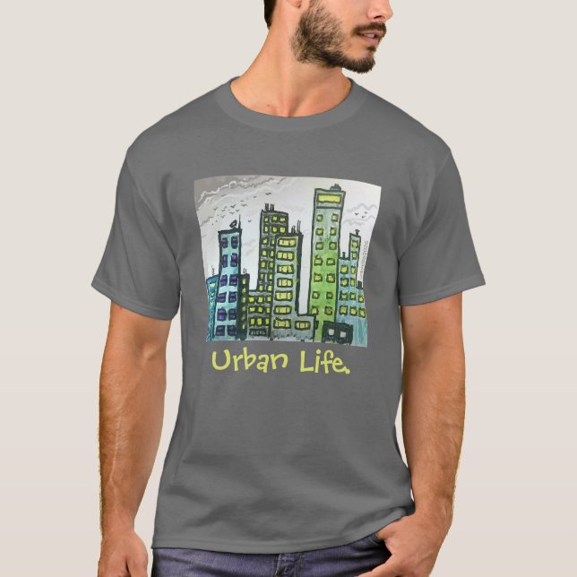 T-shirt La vie urbaine (Devant)