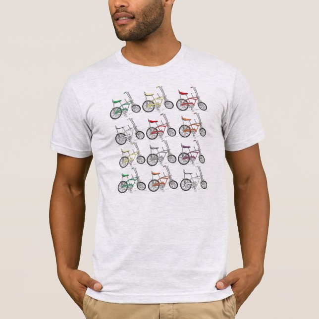 T-shirt La vieille école classique fait du vélo des (Devant)