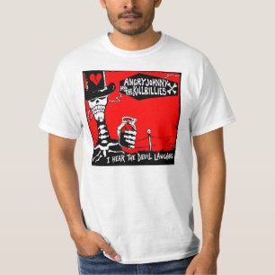 T-shirt La vieille Éraflure-Je entendent rire de diable