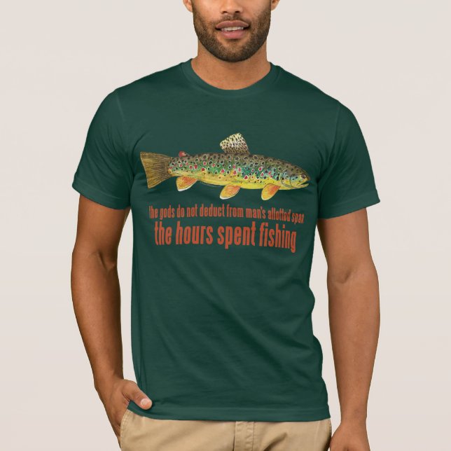 T-shirt La vieille pêche raconte (Devant)