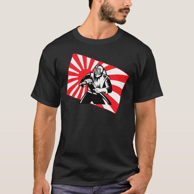 T-shirt La vieille sableuse de Tokyo (Devant)