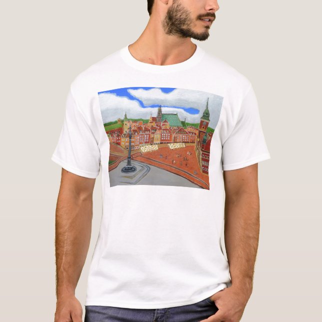 T-shirt La Vieille Ville De Varsovie (Devant)