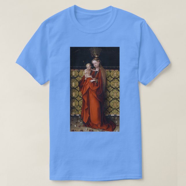 T-shirt La Vierge couronnée par les anges par Stefan Lochn (Design devant)