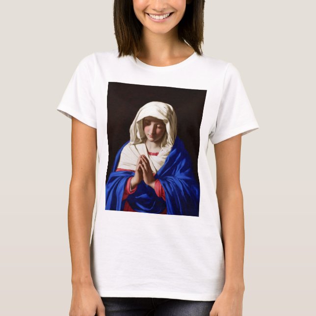 T-shirt La Vierge dans la prière, Sassoferrato (Devant)