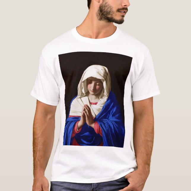 T-shirt La Vierge dans la prière, Sassoferrato (Devant)