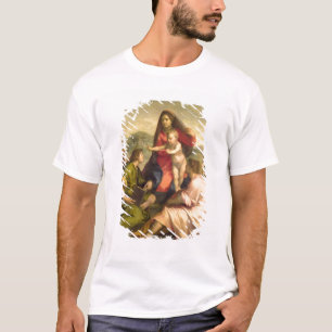T-shirt La Vierge et l'enfant avec un saint et un ange, C.