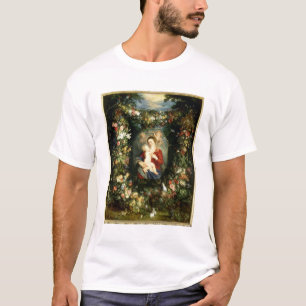 T-shirt La Vierge et l'enfant dans une guirlande de fruit