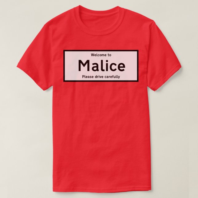 T-shirt La ville appelée Malice (Design devant)