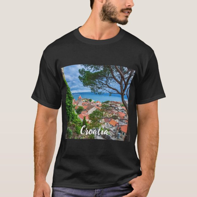 T-shirt La ville croate d'Omis. (Devant)