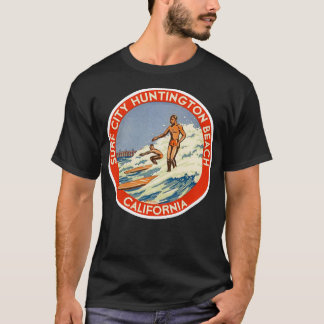 T-SHIRT LA VILLE DE HUNTINGTON BEACH SURF CALIFORNIA SH