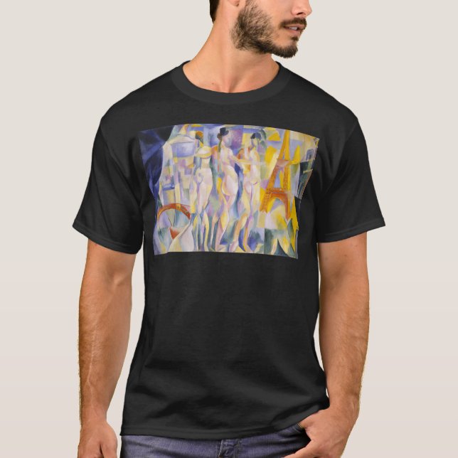 T-shirt La Ville De Paris Par Robert Delaunay (Devant)