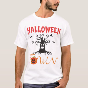 T-shirt La ville d'Halloween