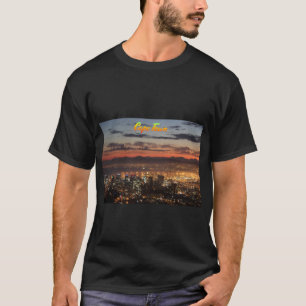 T-shirt La ville du Cap Afrique du Sud la nuit