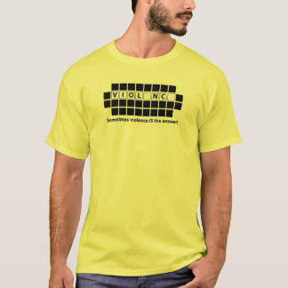T-shirt La violence est la chemise de réponse