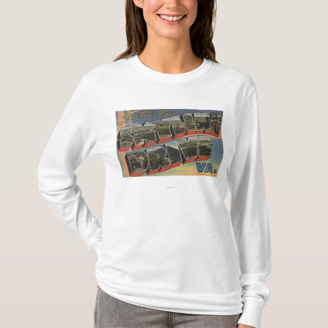 T-shirt La Virginie - commande d'horizon (parc national) (Devant)