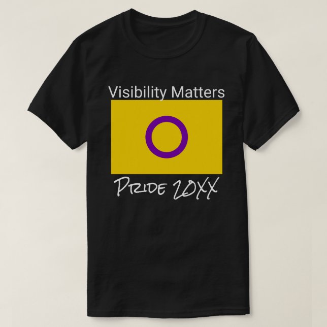 T-shirt La visibilité est importante | Accepter | Intersex (Design devant)