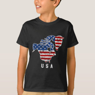 T-shirt La vision drôle de Trump de la carte des États-Uni