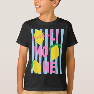 T-shirt La Vita Al Limone Drôle Citron Fruit Italien Été
