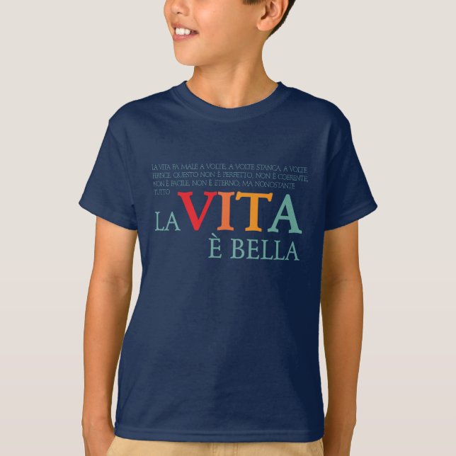 T-shirt La vita è bella (Devant)