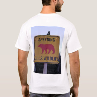 T-shirt La vitesse tue la faune