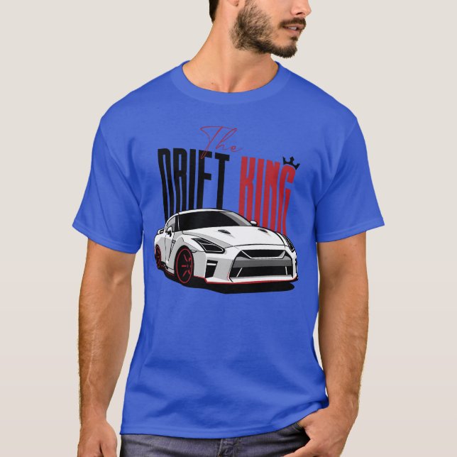 T-shirt La voiture Drift garçon rétro (Devant)