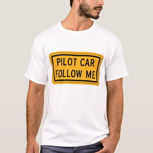 T-shirt La voiture pilote me suivent (Devant)