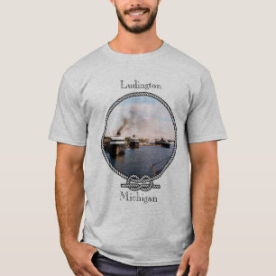 T-shirt La voiture/rail de Ludington transporte en bac la