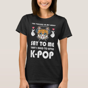 T-shirt La Voix Est Ma Tête Me Dit K Pop K Pop Merch