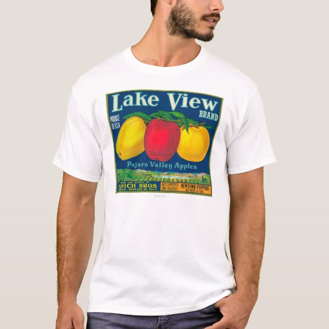 T-shirt La vue Apple de lac marquent - Watsonville, CA (Devant)