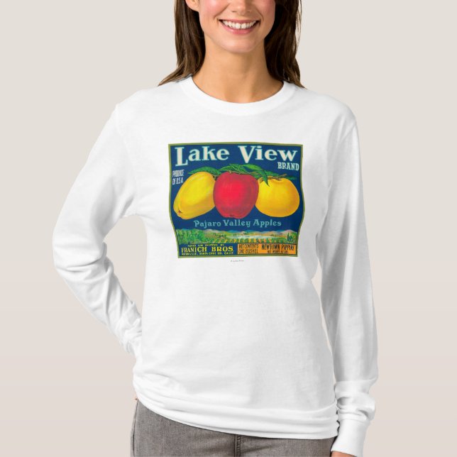 T-shirt La vue Apple de lac marquent - Watsonville, CA (Devant)