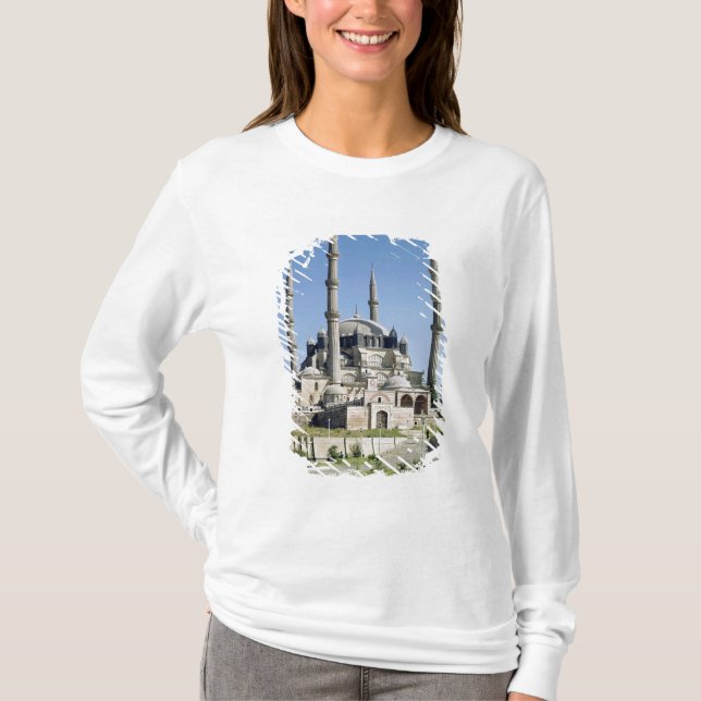 T-shirt La vue de la mosquée, tabouret, a construit (Devant)