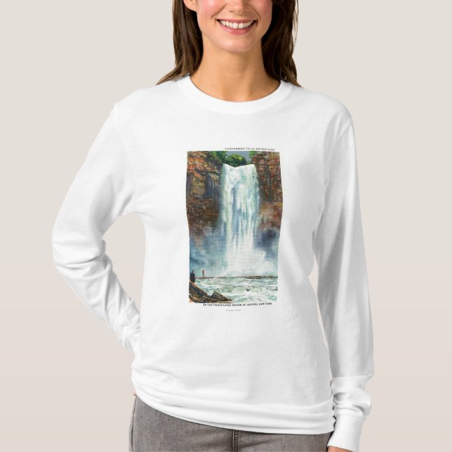 T-shirt La vue de Taughannock tombe du fond (Devant)