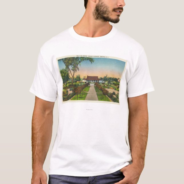 T-shirt La vue extérieure de Hoopes fait du jardinage (Devant)