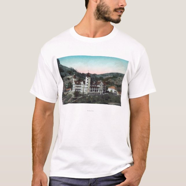 T-shirt La vue extérieure du minerai toscan jaillit (Devant)