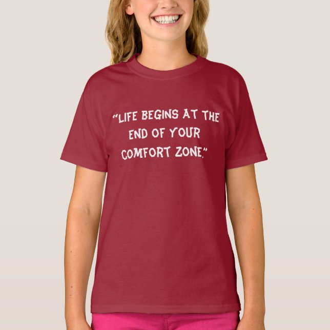 T-shirt la zone de confort (Devant)