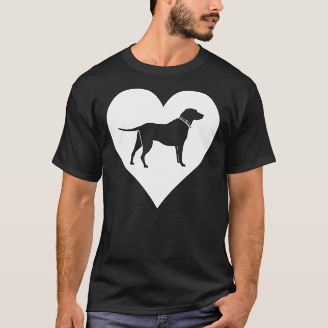 T-shirt Lab Heart Labrador Retriever Dog (Devant)