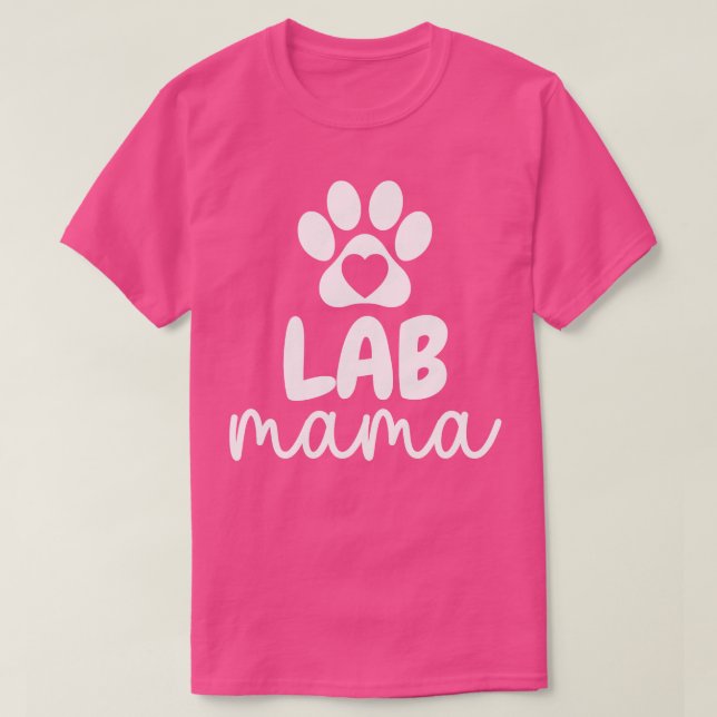 T-shirt Lab Mama Paw (Design devant)
