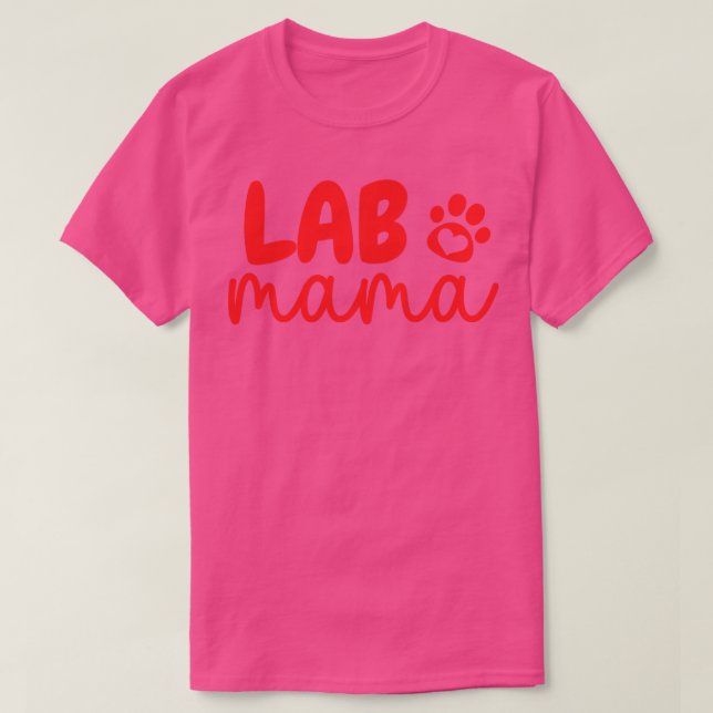 T-shirt Lab Mama Paw 7 (Design devant)