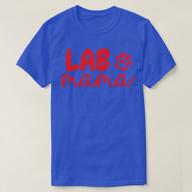 T-shirt Lab Mama Paw 7 (Design devant)
