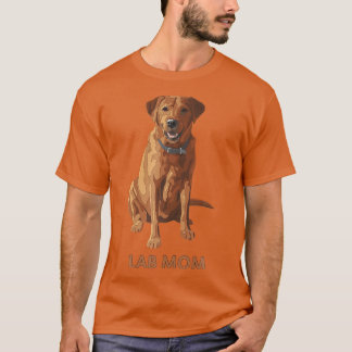 T-shirt Lab Mom Fo Red Labrador Retriever Amoureux des chi