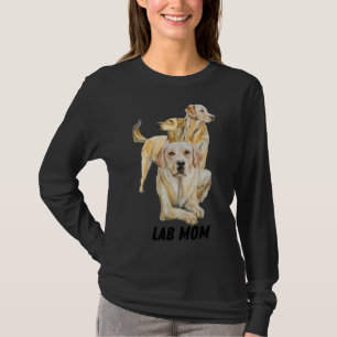 T-shirt Lab Mom Labrador Retriever Chien Silhouette