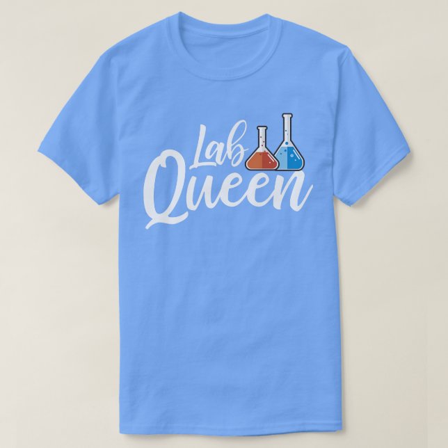 T-shirt Lab Queen Science Student Chimie enseignant Premiu (Design devant)